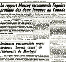  Le rapport Massey