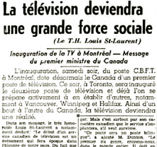  L'avènement de la télévision