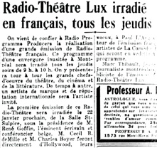  Radio et cinéma